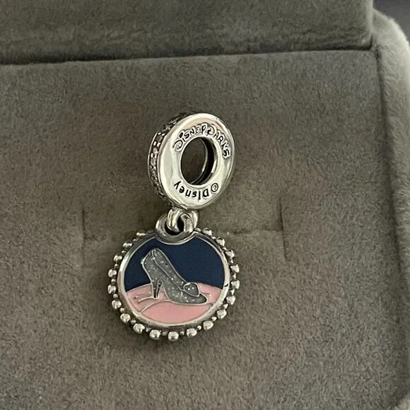 Disney Parks Cinderella 75th Anniversary Glass Slipper Pandora Charm - Picture 3 of 4